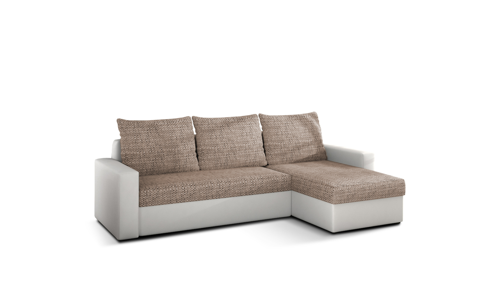 Gido Fehér Bőr - v.barna zsákszövet